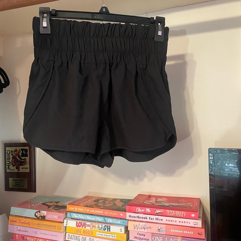 Black athletic shorts